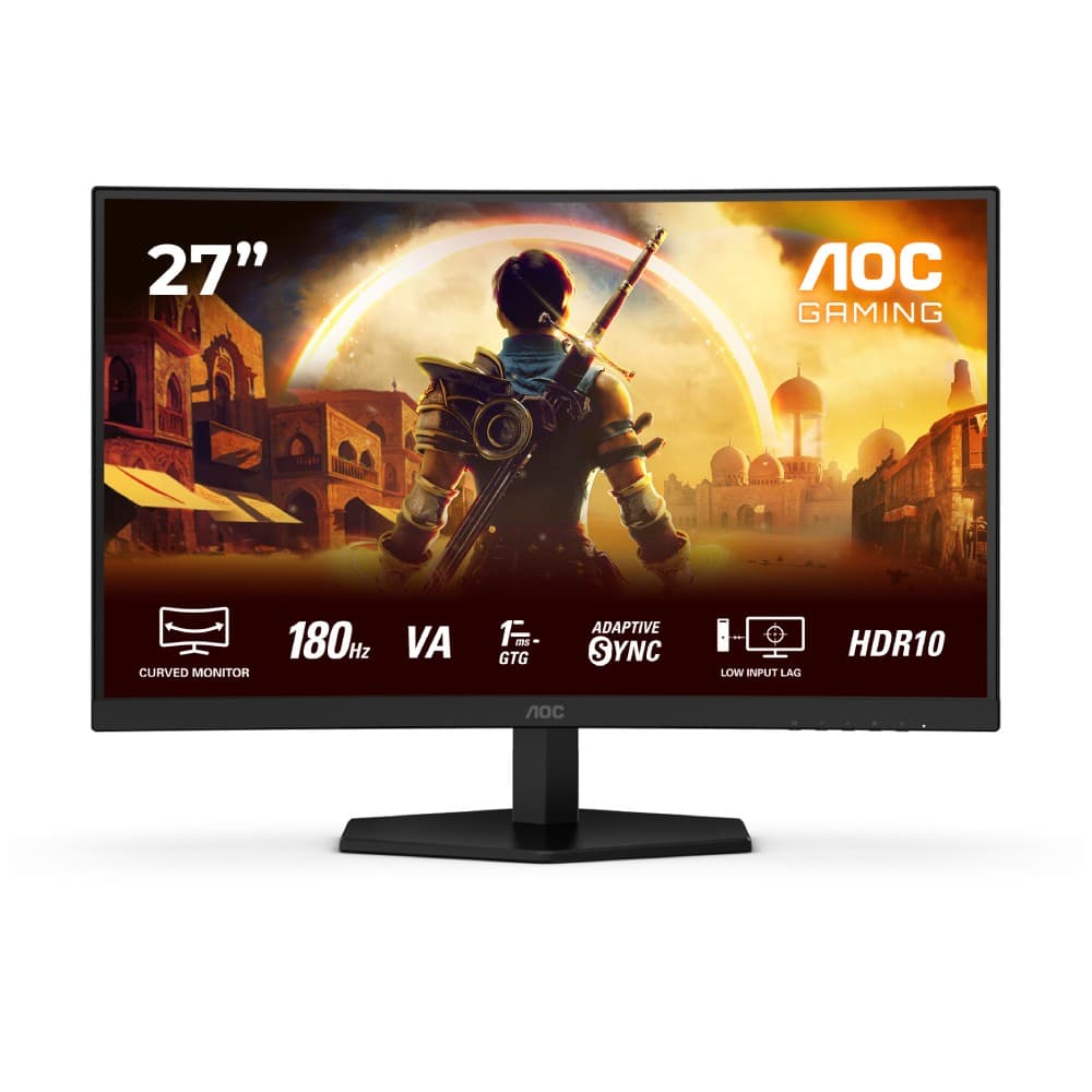 AOC G4 C27G42E 27" Curved Full HD 180Hz 0.5ms Gaming Monitor with Speakers - Image 1