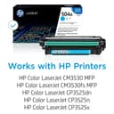 HP 504A Original LaserJet Toner Cartridge CE251A - Cyan thumbnail 2