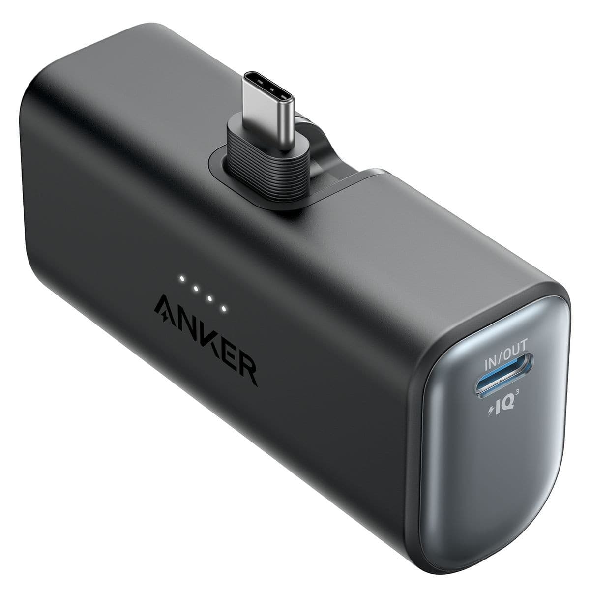 Anker Nano Power Bank 5,000mAh 22.5W with Built-In USB-C Connector - Black