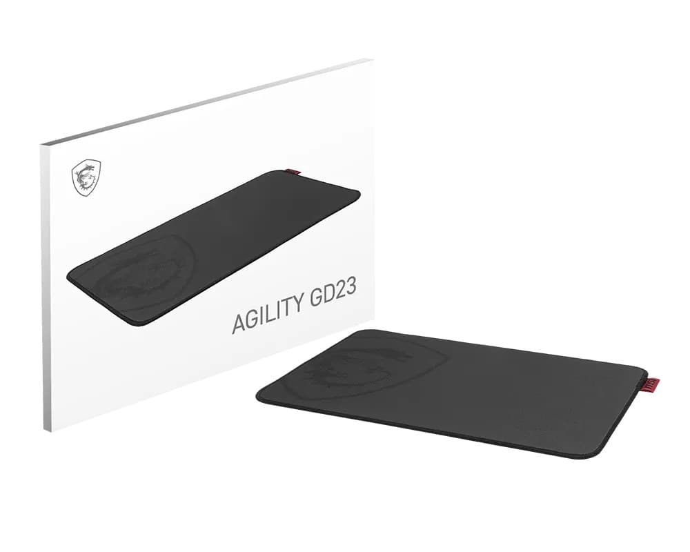 MSI AGILITY GD23 mouse pad Gaming mouse pad Black - Image 1