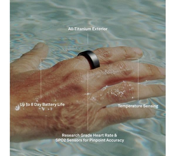 Oura Ring 4 Smart Ring Size 7 Gold - Image 4