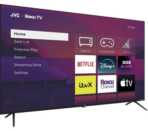 JVC LT-65CR530 Roku TV 65" Smart 4K Ultra HD HDR LED TV - Image 3