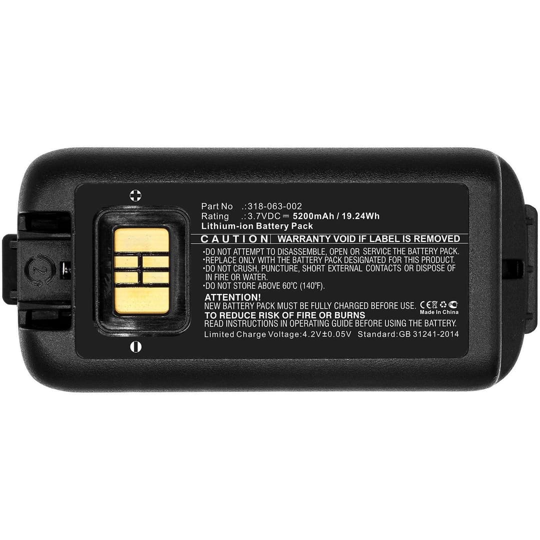 Battery for Honeywell Barcode Scanner 19.24Wh Li-ion 3.7V 5200mAh, Dolphin, Handheld CK65, CK3, CK3B, CK3X (MBXPOS-BA0437) - Image 1