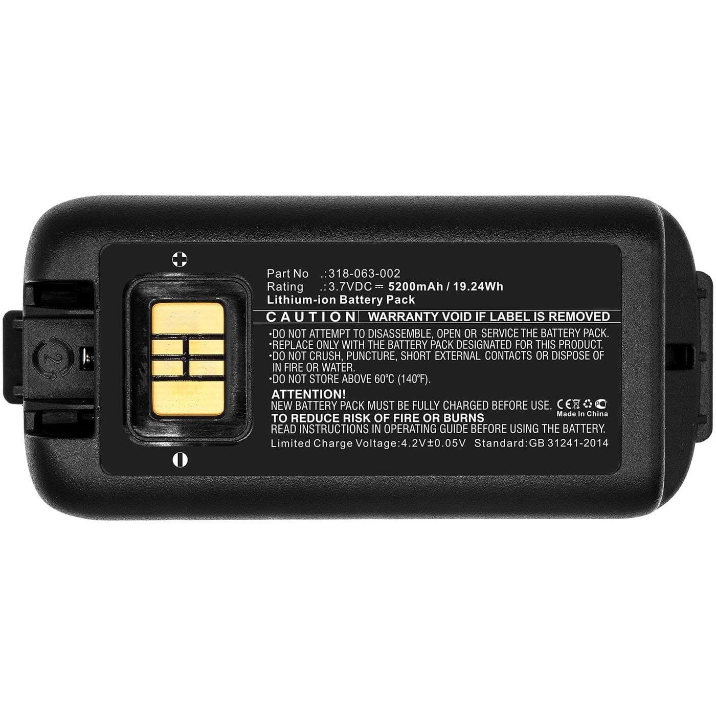 CoreParts Battery for Honeywell Barcode Scanner 19.24Wh Li-ion 3.7V 5200mAh, Dolphin, Handheld CK65, CK3, CK3B, CK3X (MBXPOS-BA0437)