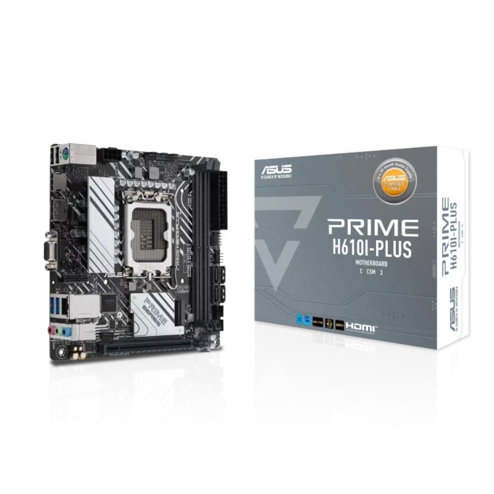 ASUS PRIME H610I-PLUS-CSM mini ITX LGA 1700 Motherboard - Image 1