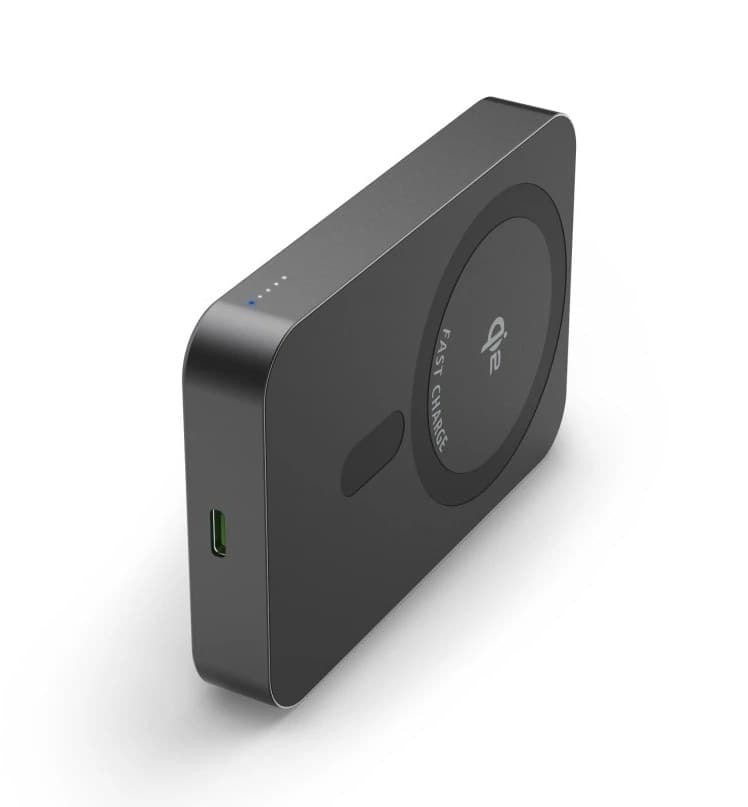 Hama Qi2 Wireless Power Pack, 10000 mAh, Magnetic, Inductive Charging, anthracite - Image 1