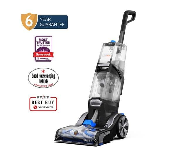 VAX Platinum SmartWash 1-1-142257 Upright Carpet Cleaner - Charcoal & Blue - Image 2