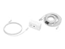 Vision Techconnect 4K Faceplate Kit with HDMI & USB Cables 10m White thumbnail 1