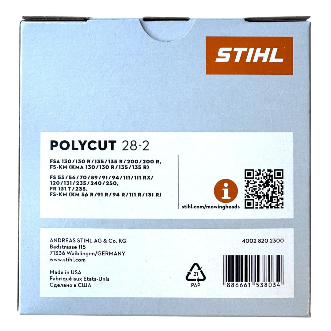Stihl POLYCUT 28-2 Brush Cutter Head - Orange - Image 2