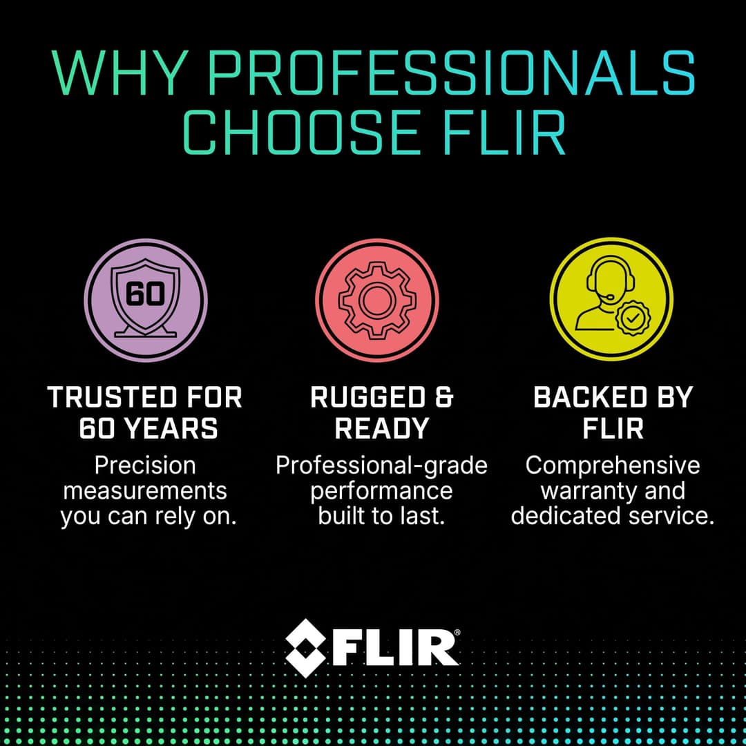 FLIR TG165-X Thermal Imaging Camera With Bullseye Laser, Spot IR - Black - Image 8