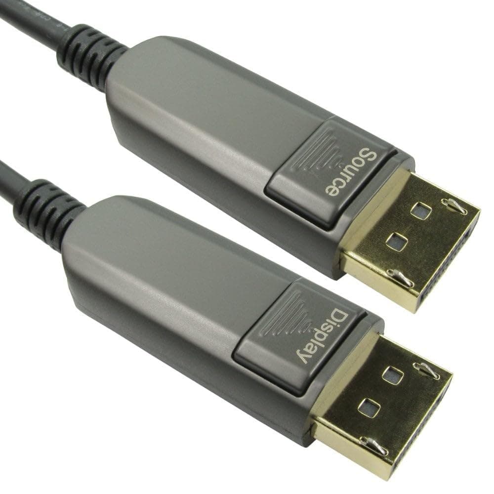 Cables Direct AocdP-005 Cavo Displayport 5 M Nero, Grigio (cdl 5m Displayport 1.4 Aoc Cable)