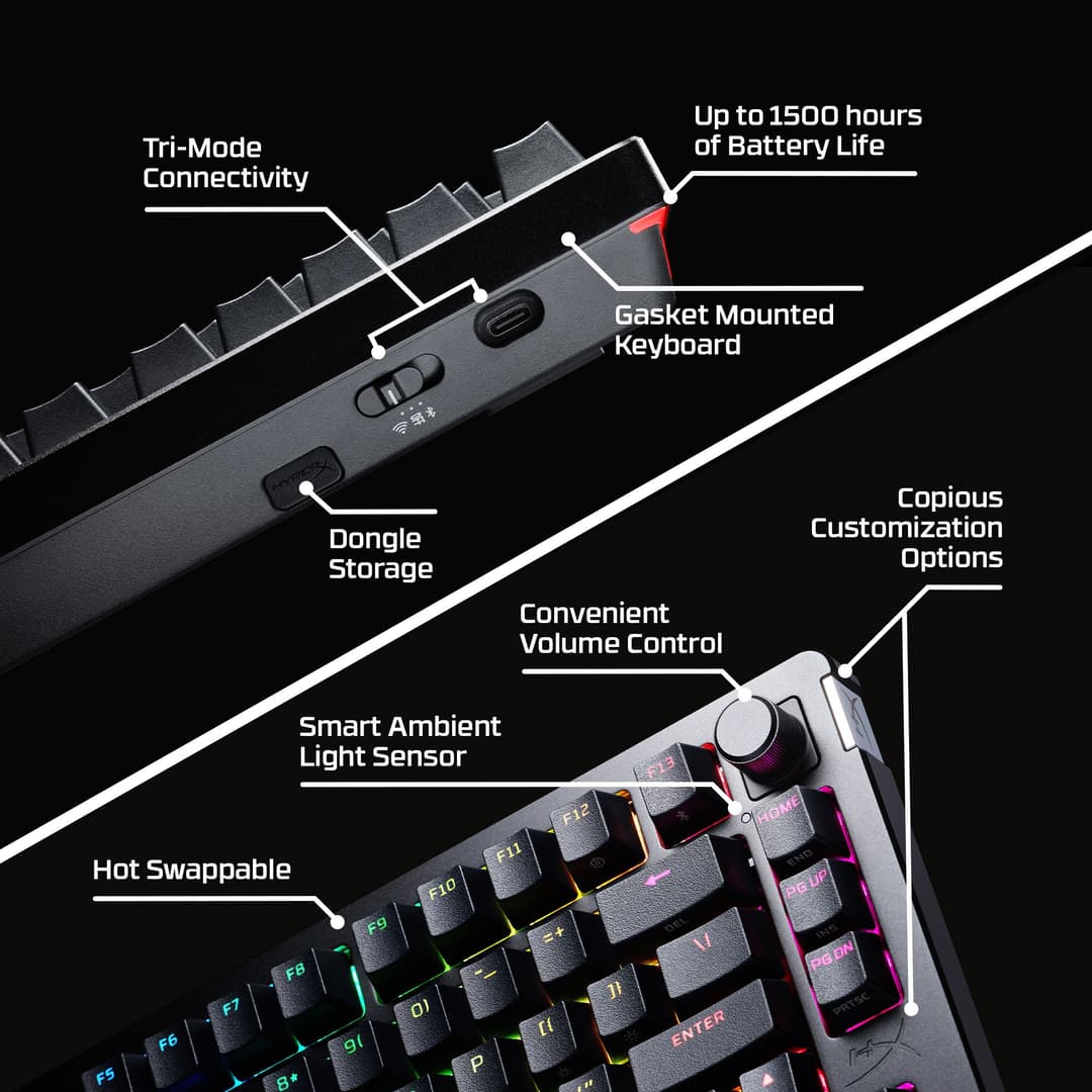 HyperX Alloy Rise 75 Wireless - Gaming Keyboard - Image 3