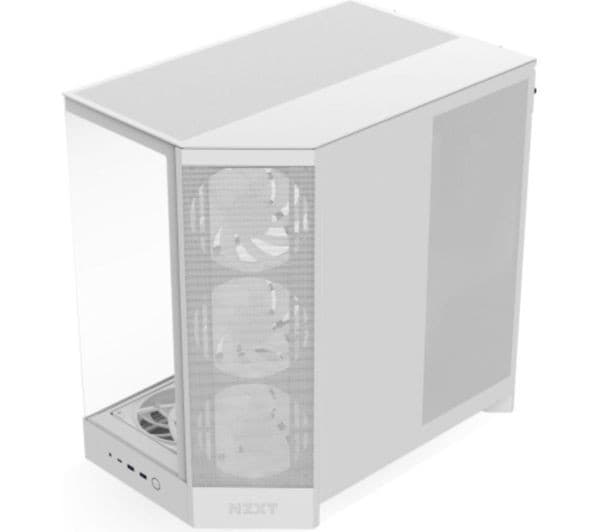 NZXT H9 Flow ATX Mid-Tower PC Case White - Image 3