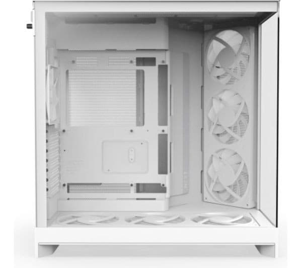 NZXT H9 Flow ATX Mid-Tower PC Case White - Image 4