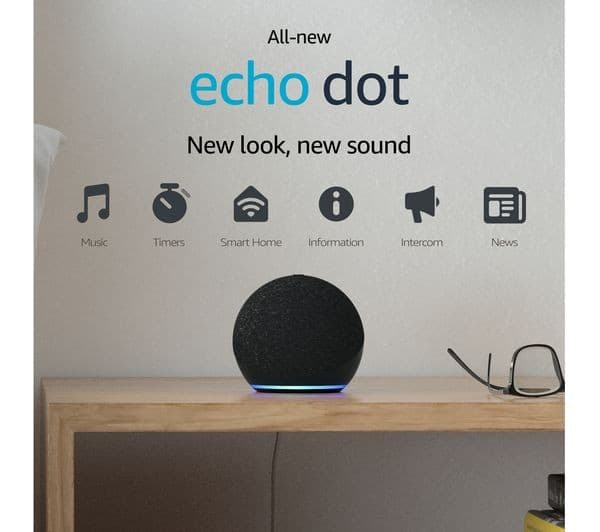 AMAZON Echo Dot (4th Gen) Smart Speaker with Alexa - Charcoal - Image 2