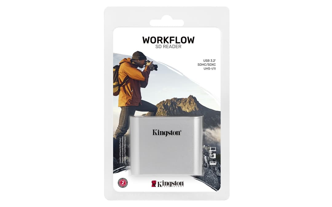 Kingston Technology USB3.2 Gen1 Workflow Dual-Slot SDHC/SDXC UHS-II Card Reader - Image 3