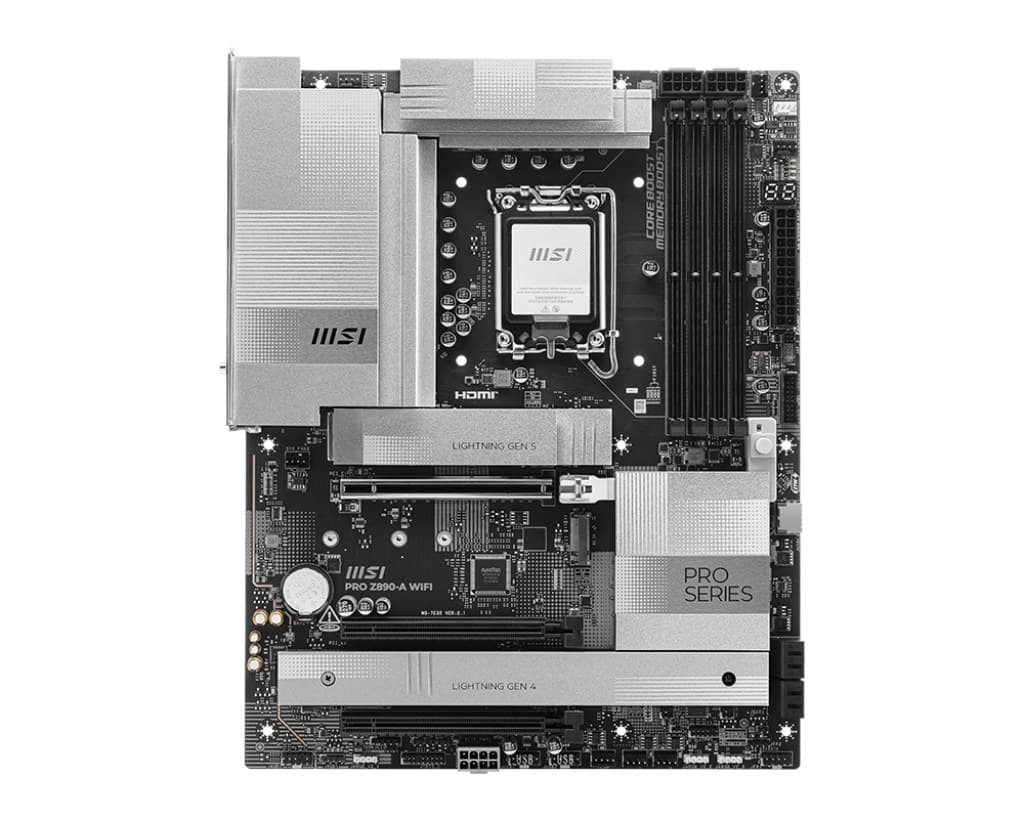 MSI PRO Z890-A WIFI motherboard Intel Z890 LGA 1851 (Socket V1) ATX - Image 2