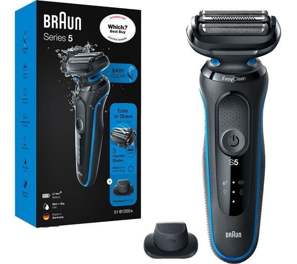 BRAUN Series 5 50-B1200s Wet & Dry Foil Shaver - Black - Image 1