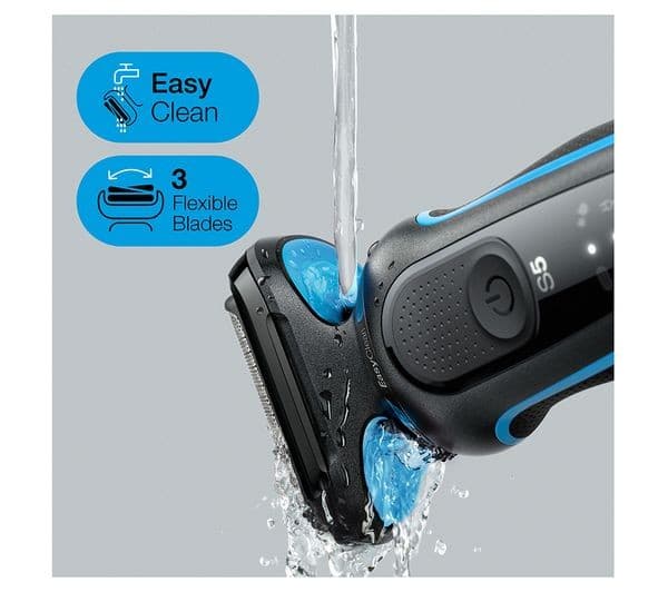 BRAUN Series 5 50-B1200s Wet & Dry Foil Shaver - Black - Image 3