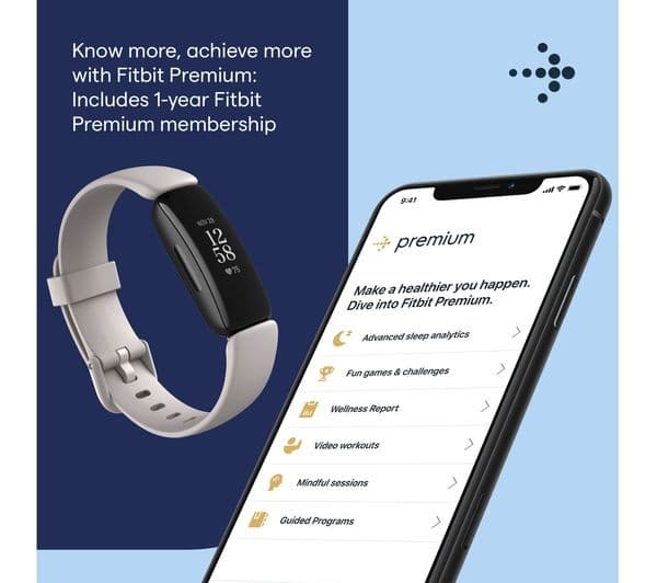 Fitbit Inspire 2 Health & Fitness Tracker - Lunar White - Image 6