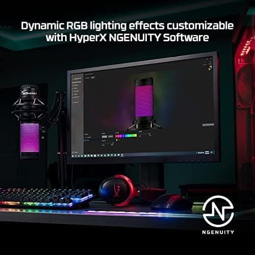 HyperX QuadCast S RGB USB Condenser Microphone - Black - Image 2
