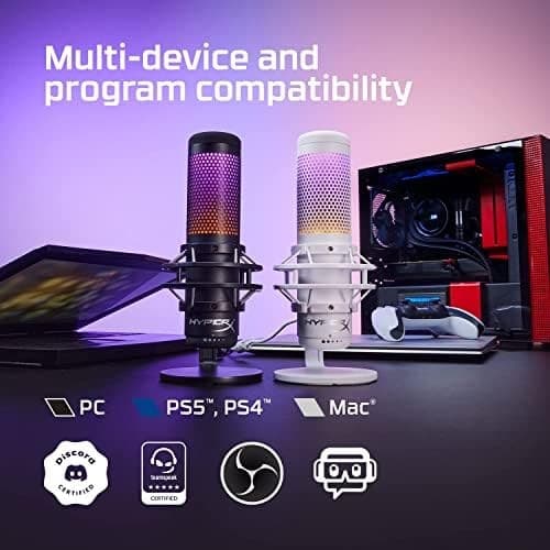 HyperX QuadCast S RGB USB Condenser Microphone - Black - Image 6
