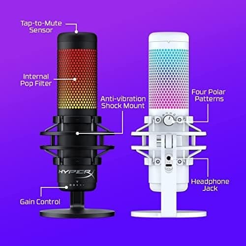HyperX QuadCast S RGB USB Condenser Microphone - Black - Image 7