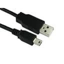 USB 2.0 A to Mini USB B (5 Pin) Male to Male Lead, 0.5m thumbnail 1