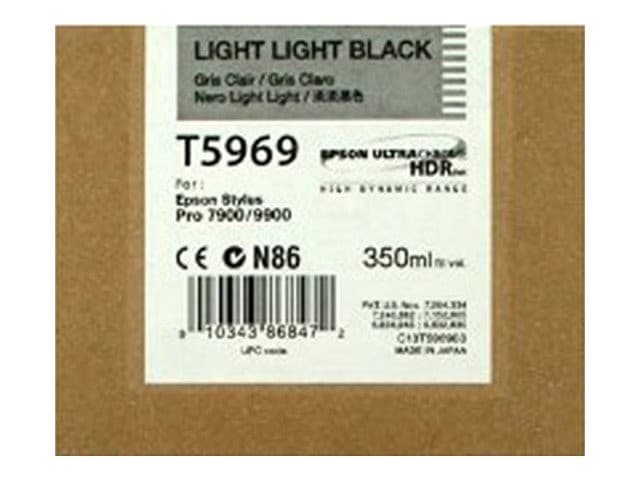 Epson T5969 UltraChrome HDR 350ml Ink Cartridge for Stylus Pro 7900/9900 - Light Light Black - Image 2