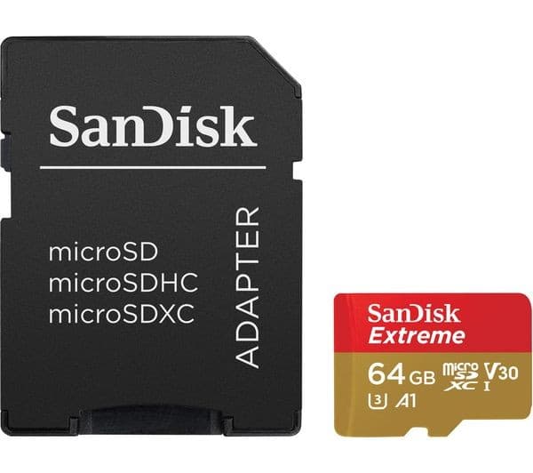 SANDISK Extreme Class 10 microSDXC Memory Card - 64 GB - Image 1