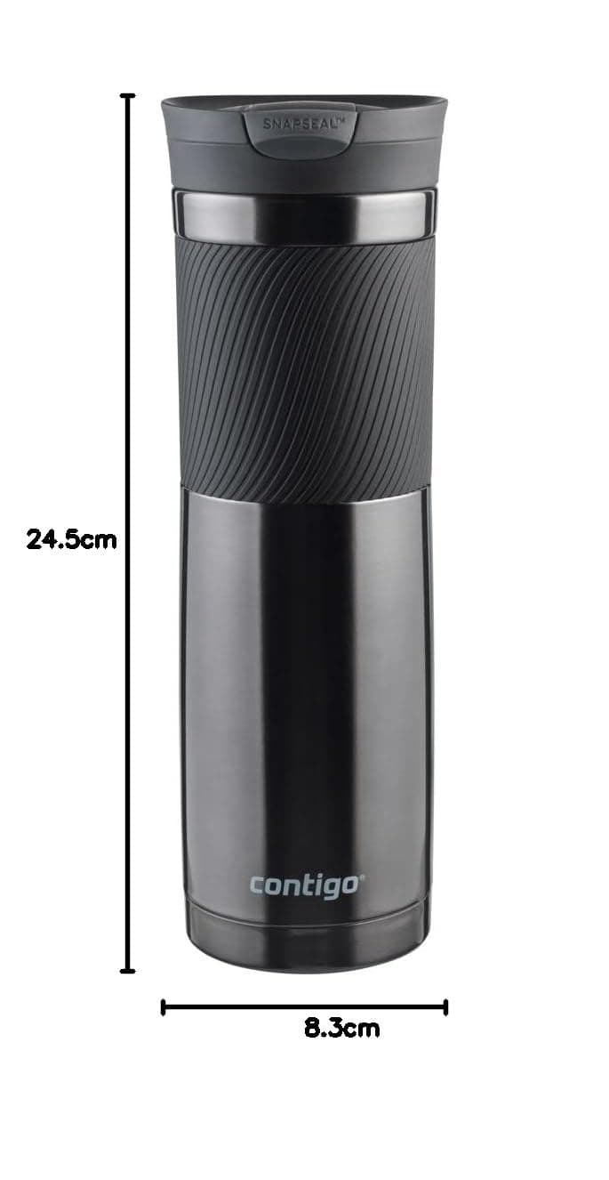 Contigo Travel Mug Byron Stainless Steel Travel Mug - Gunmetal - Image 8