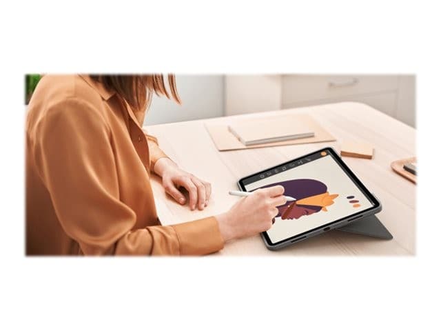 LOGITECH Combo Touch iPad Pro 12.9 (5th & 6th Gen) Keyboard Case Grey - Image 4