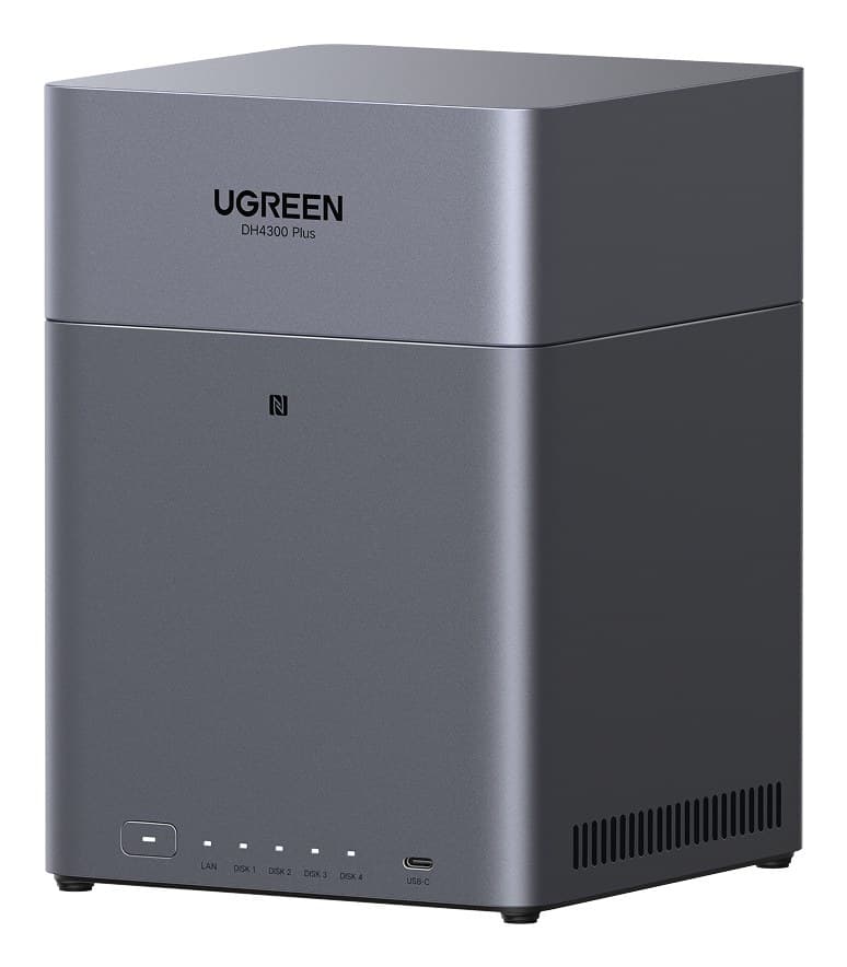 UGREEN NASync DH4300 Plus 4-Bay NAS Mini Tower 8 GB LPDDR4X UGOS Pro Grey - Image 1