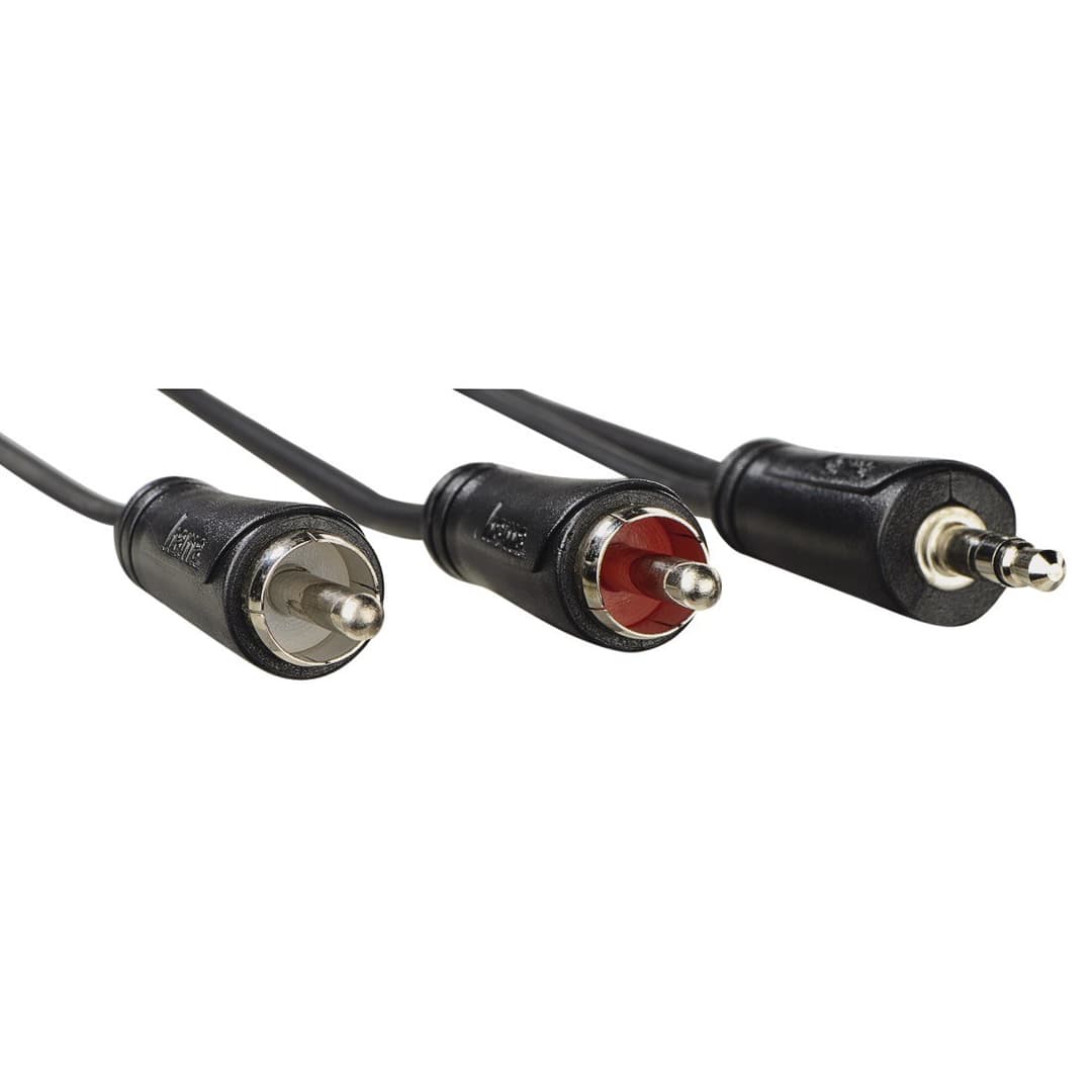 Hama 00205110 audio cable 1.5 m 3.5mm 2 x RCA Black - Image 2