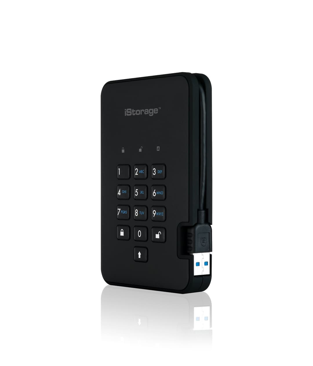 iStorage diskAshur² HDD 4TB Black | Secure Portable Hard Drive |AES-XTS 256-bit Hardware Encryption | PIN protected | OS & Platform Independent | TAA Compliant|Brute force hack defence | Dust/Water Resistant - Image 3