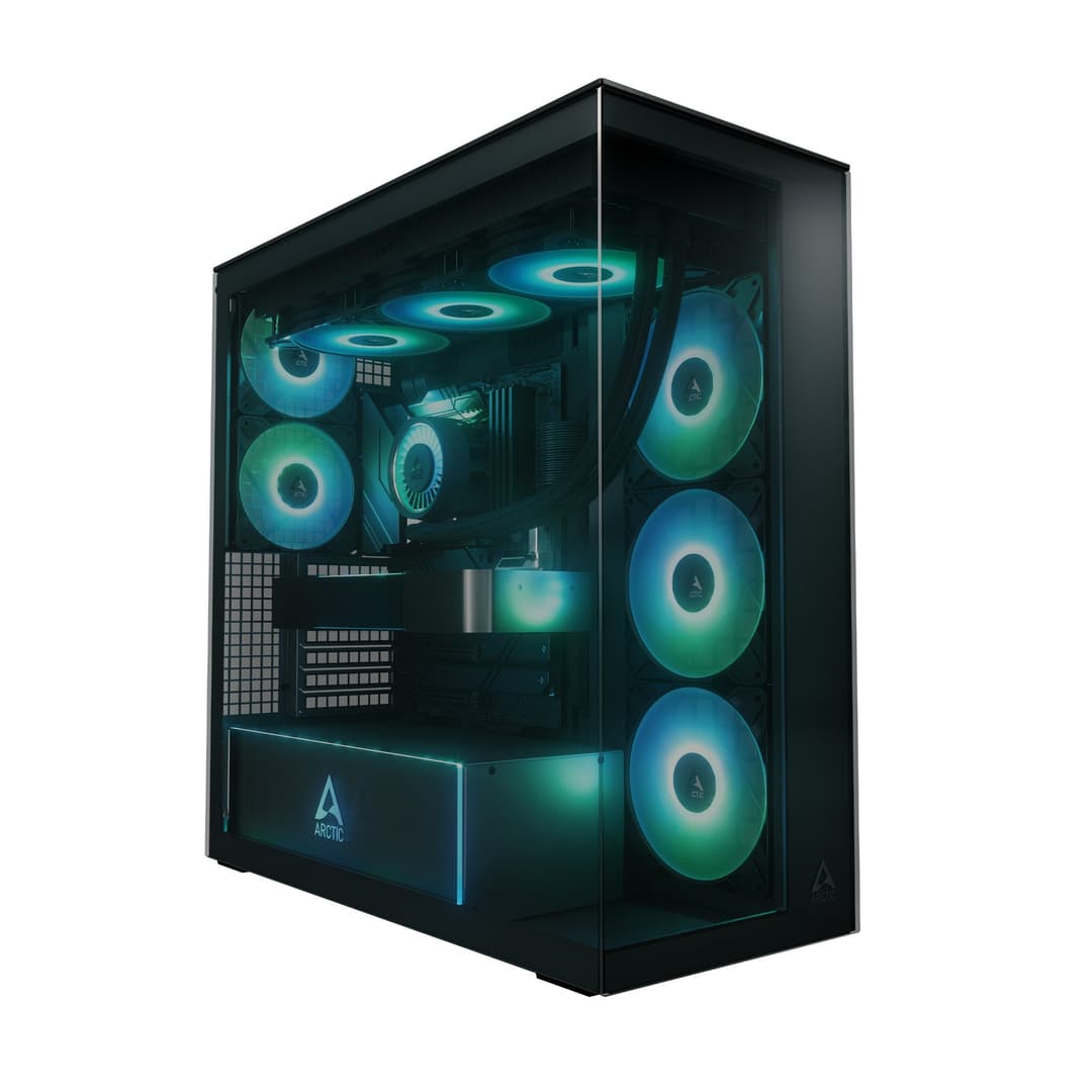Arctic Xtender ARGB Tempered Glass E-ATX Mid Tower PC Case - Standard - Black - Image 5