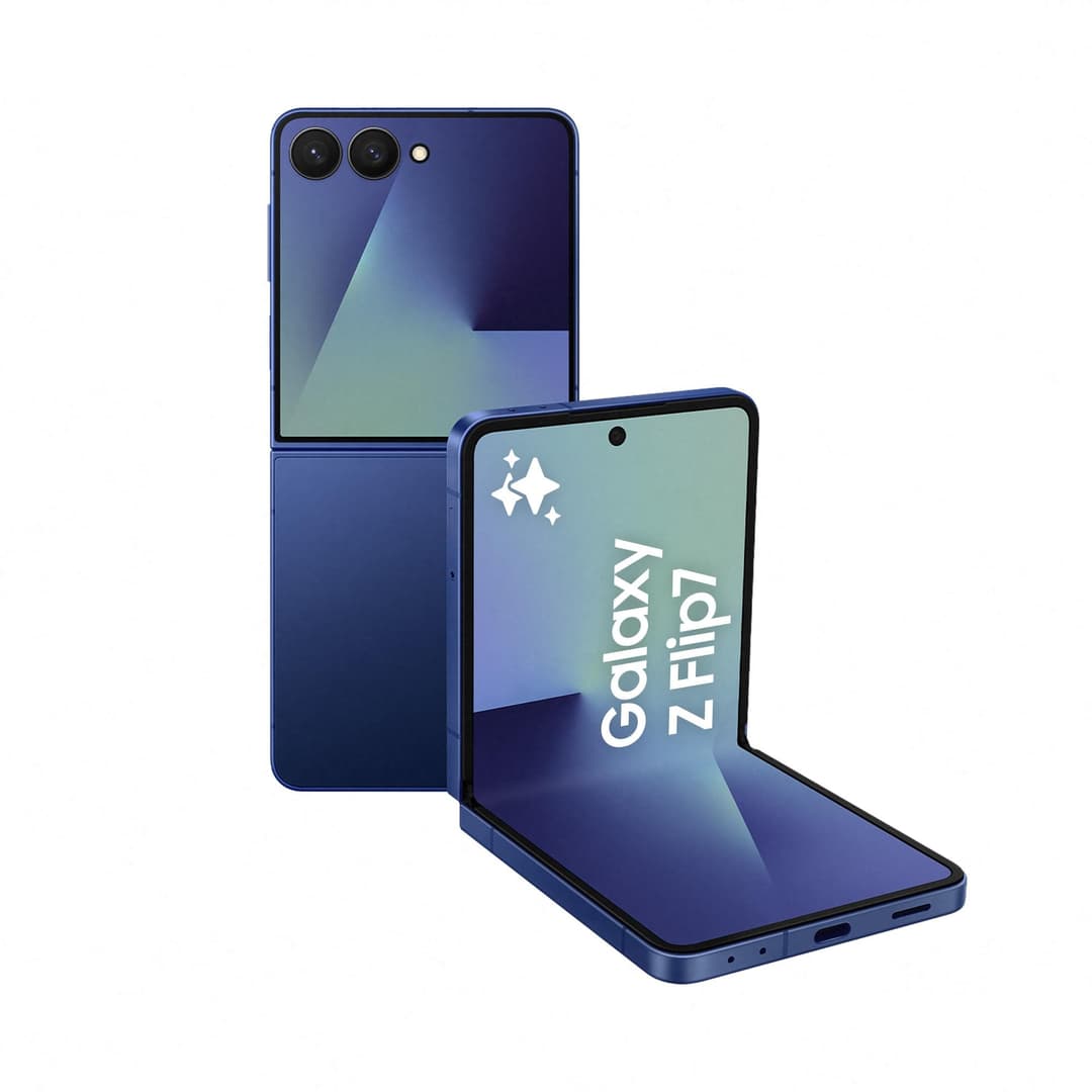 Samsung Galaxy Z Flip7 Foldable Smartphone - Blue Shadow - Image 1