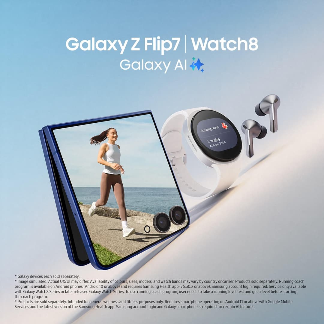 Samsung Galaxy Z Flip7 Foldable Smartphone - Blue Shadow - Image 6