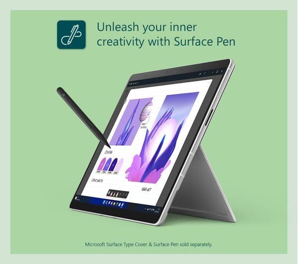 MICROSOFT 13" Surface Pro 9 - Intel® Core™ i5, 256 GB SSD, Platinum - Image 5