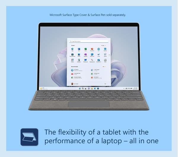 MICROSOFT 13" Surface Pro 9 - Intel® Core™ i5, 256 GB SSD, Platinum - Image 8