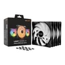 be quiet! Light Wings LX 140mm PWM High-Speed ARGB 9 Blades Case Fan - Black Triple Pack thumbnail 1