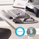 Fellowes Mouse Mat Wrist Support - Memory Foam Mouse Pad with Soft Foam Pillow - Ergonomic Mouse Mat for Computer, Laptop, Home Office Use - Compatible with Laser and Optical Mice - Silver thumbnail 4