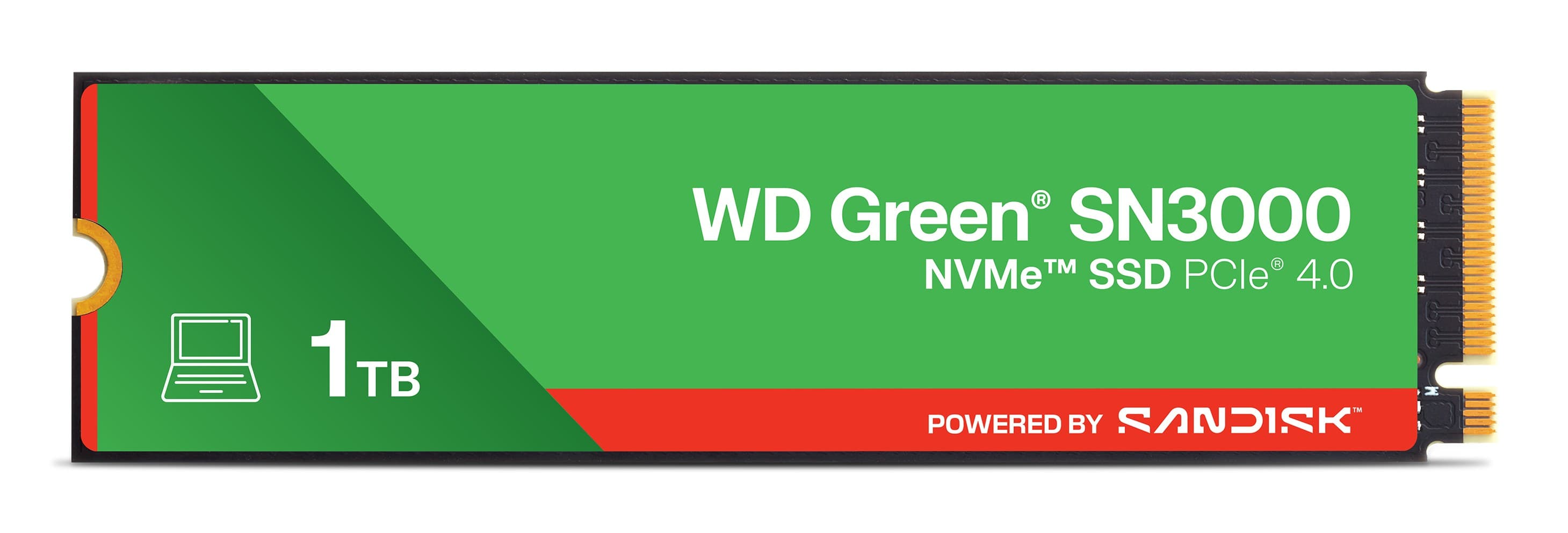 Western Digital WD Green SN3000 M.2 2280 PCIe Gen4 NVMe SSD 1TB