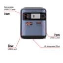 Verbatim Mini GaN Charger 70W with Display and USB-C cable thumbnail 3