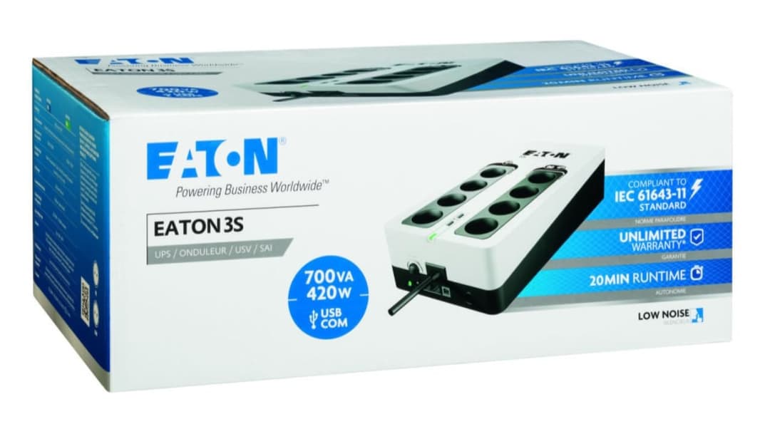Eaton 3S Gen2 3S700I Off-Line UPS - Black & White - Image 6