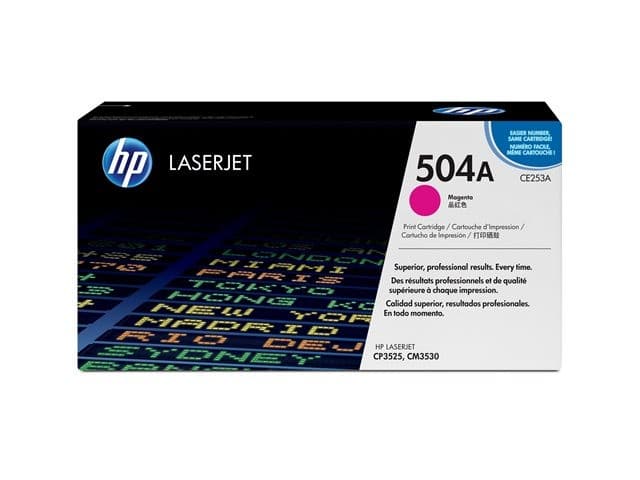 HP 504A Original LaserJet Toner Cartridge CE253A - Magenta - Image 2