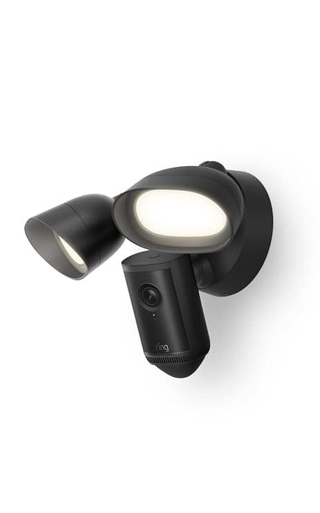 Ring Floodlight Cam Pro 2nd Gen Outdoor Security Camera Retina 4K HDR 10x Enhanced Zoom - Black - Image 1