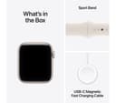 Apple Watch SE 3 GPS + Cellular 40mm Starlight Aluminium Case with Starlight Sport Band S/M thumbnail 9