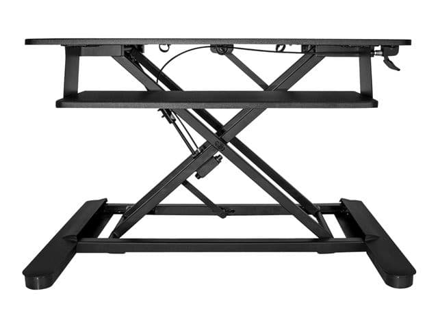 StarTech.com Sit Stand Desk Converter with Keyboard Tray, Large 35" x 21" Surface, Height Adjustable Ergonomic Desktop/Tabletop Standing Workstation Desk, Holds 2 Monitors, Pre-Assembled - Ergonomic Standing Desk (ARMSTSLG) - standing desk converter - rec - Image 2