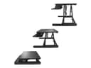 StarTech.com Sit Stand Desk Converter with Keyboard Tray, Large 35" x 21" Surface, Height Adjustable Ergonomic Desktop/Tabletop Standing Workstation Desk, Holds 2 Monitors, Pre-Assembled - Ergonomic Standing Desk (ARMSTSLG) - standing desk converter - rec thumbnail 3